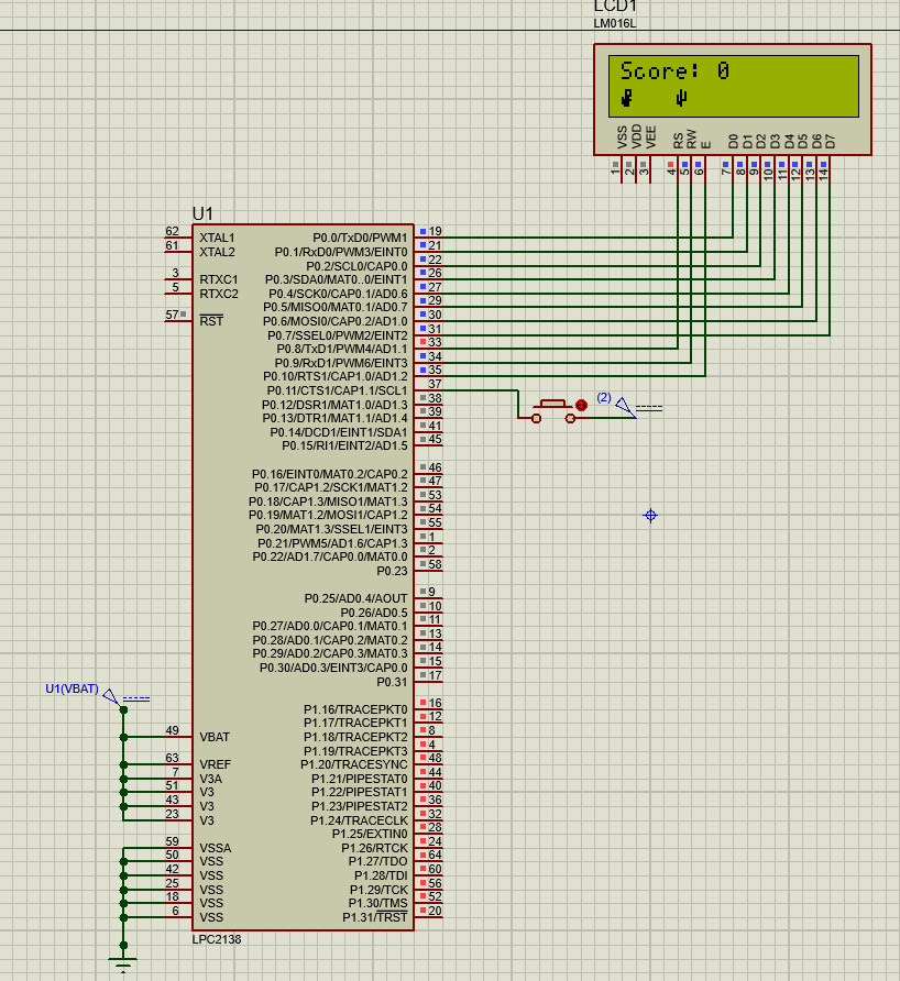 Dino Game Using LPC2138