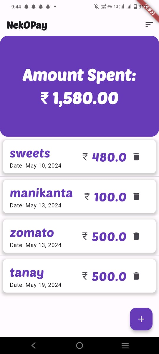 NekOPay – Transaction Management App