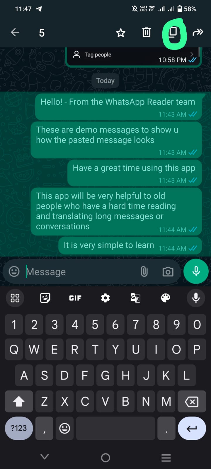 WhatsApp Reader Flutter